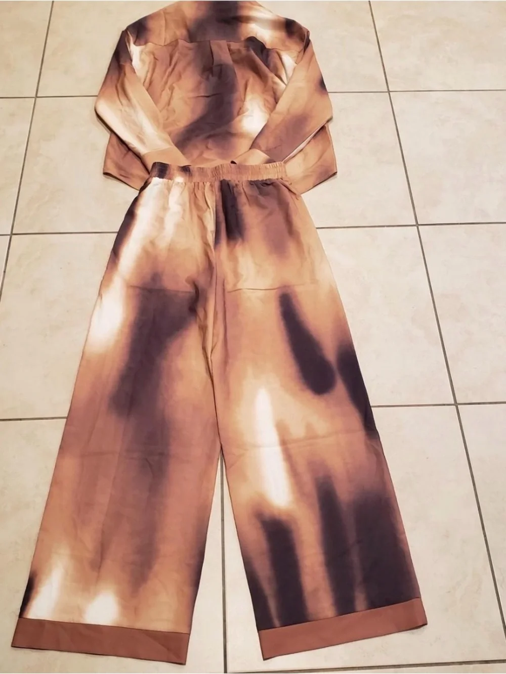 Commense Tie - Dye Shirt & Leg Pants Set